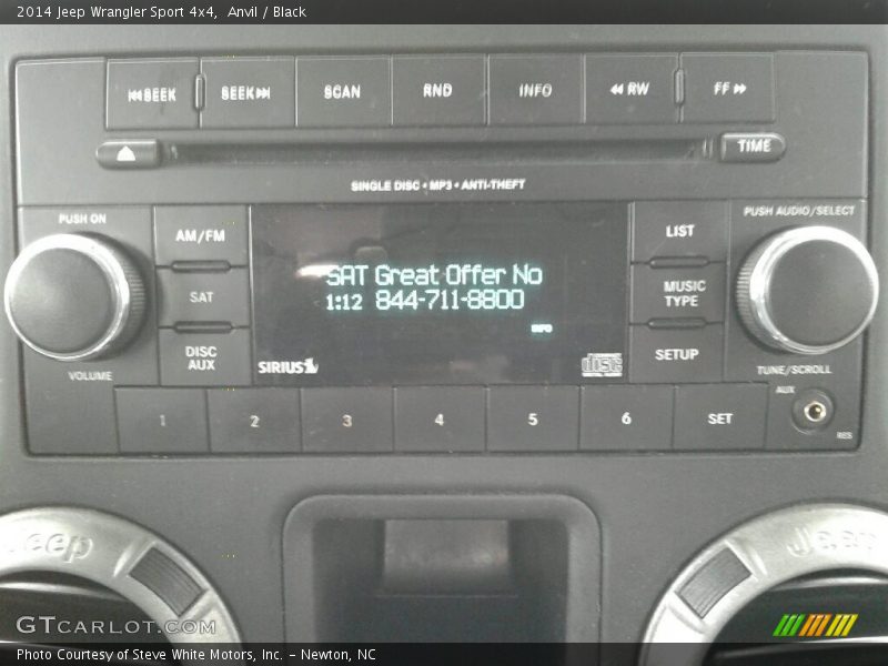 Anvil / Black 2014 Jeep Wrangler Sport 4x4
