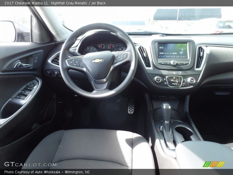 Nightfall Gray Metallic / Jet Black 2017 Chevrolet Malibu LS