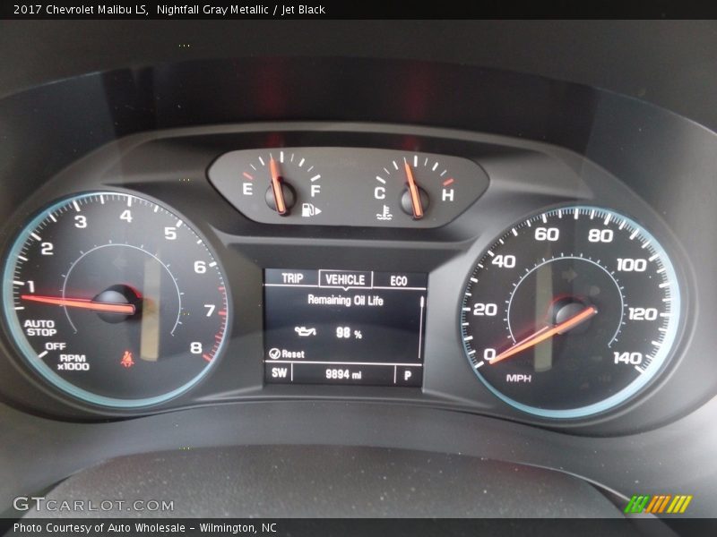 Nightfall Gray Metallic / Jet Black 2017 Chevrolet Malibu LS