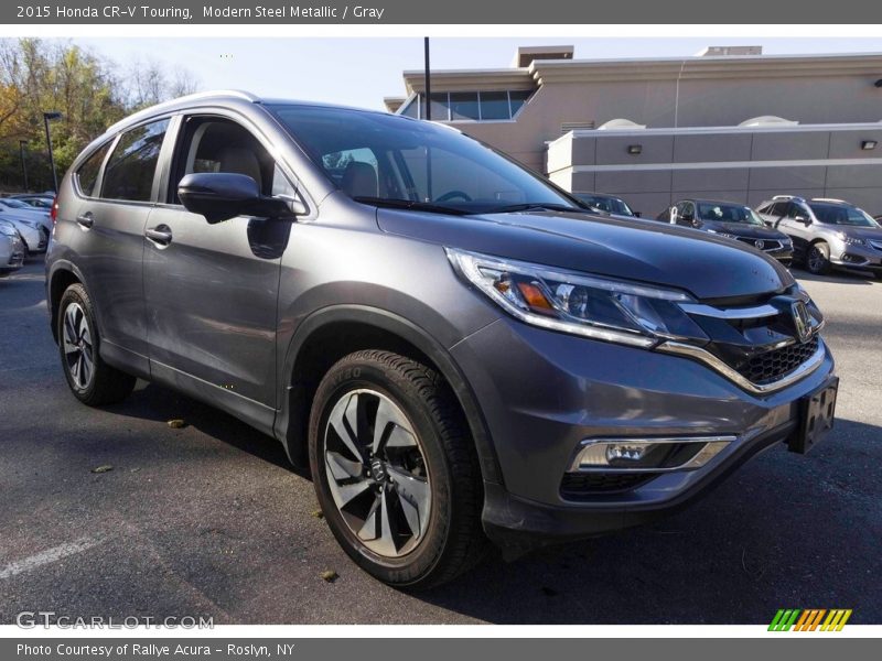 Modern Steel Metallic / Gray 2015 Honda CR-V Touring