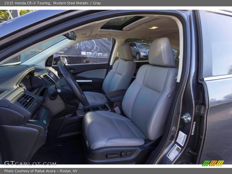 Modern Steel Metallic / Gray 2015 Honda CR-V Touring