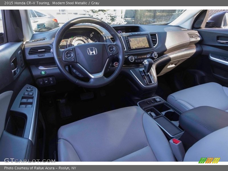 Modern Steel Metallic / Gray 2015 Honda CR-V Touring