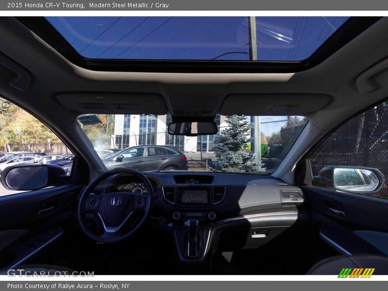Modern Steel Metallic / Gray 2015 Honda CR-V Touring