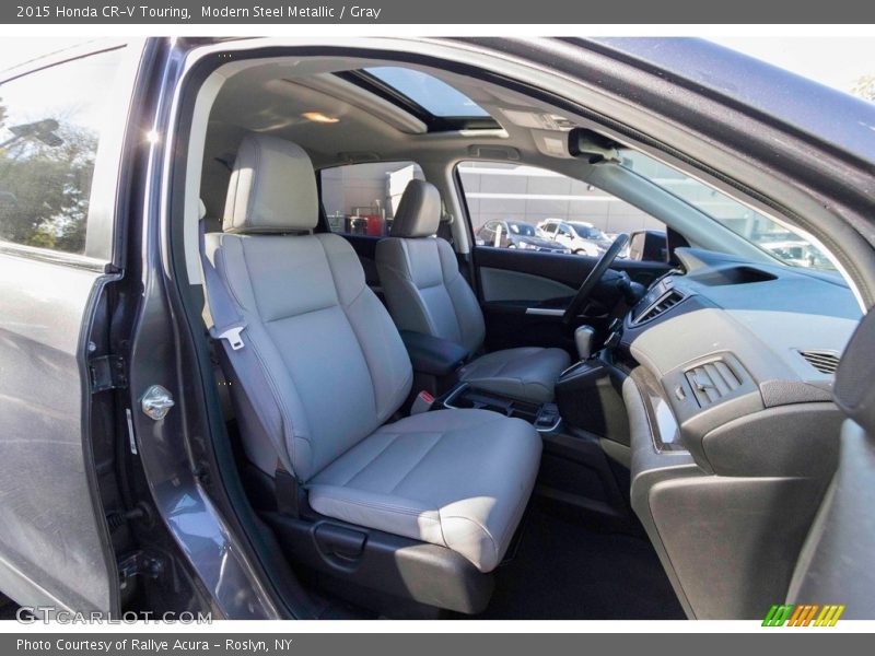 Modern Steel Metallic / Gray 2015 Honda CR-V Touring