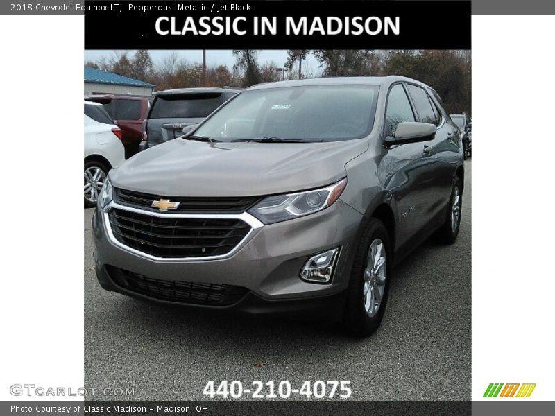 Pepperdust Metallic / Jet Black 2018 Chevrolet Equinox LT