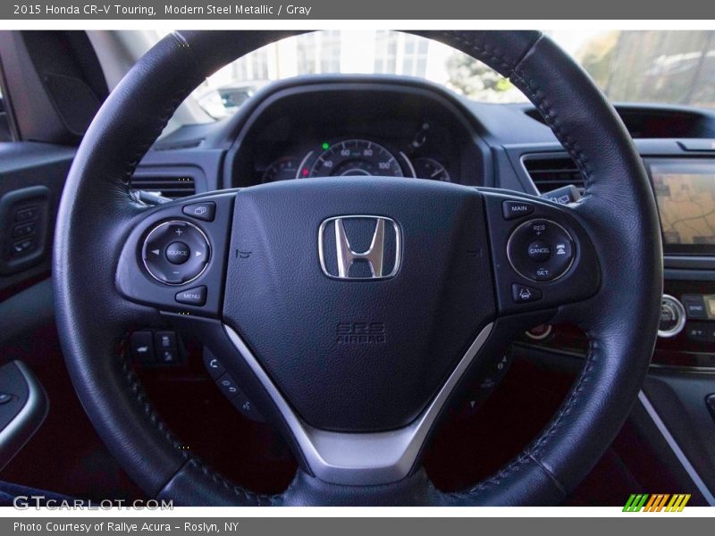 Modern Steel Metallic / Gray 2015 Honda CR-V Touring