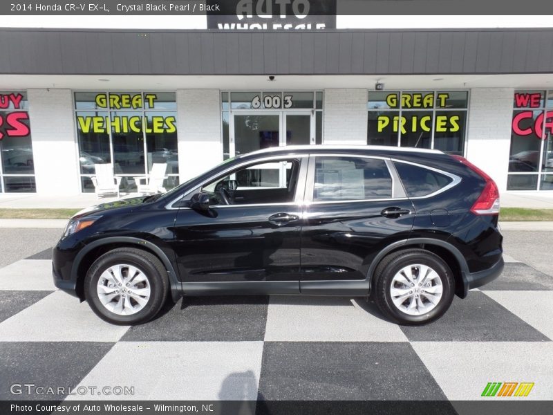 Crystal Black Pearl / Black 2014 Honda CR-V EX-L