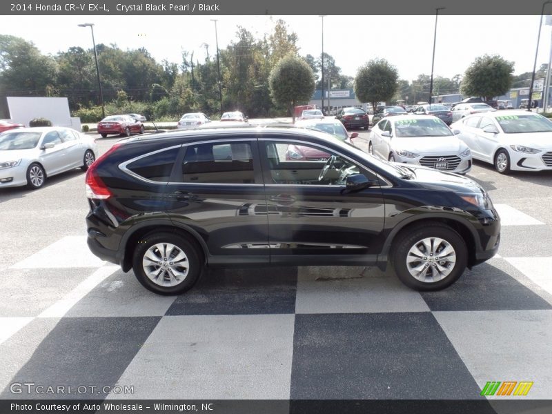 Crystal Black Pearl / Black 2014 Honda CR-V EX-L