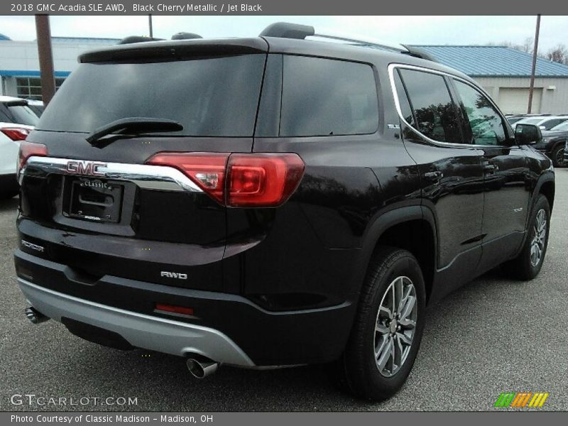 Black Cherry Metallic / Jet Black 2018 GMC Acadia SLE AWD