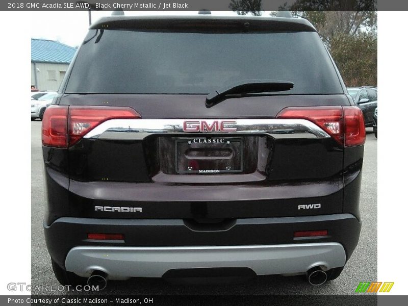 Black Cherry Metallic / Jet Black 2018 GMC Acadia SLE AWD