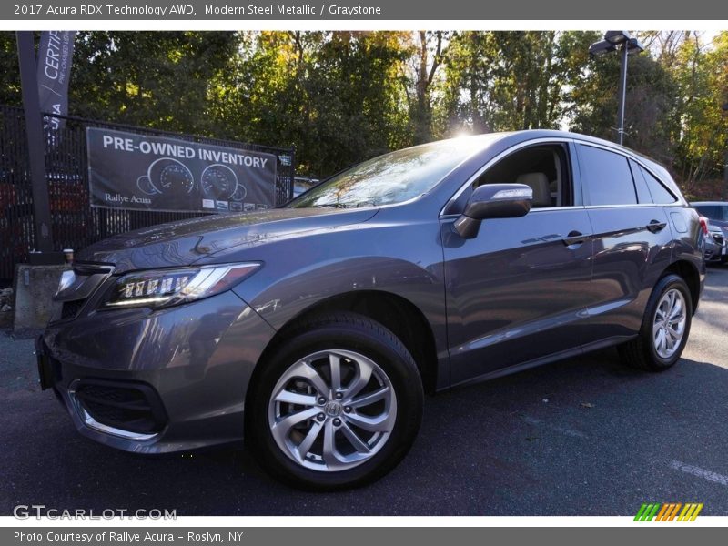 Modern Steel Metallic / Graystone 2017 Acura RDX Technology AWD