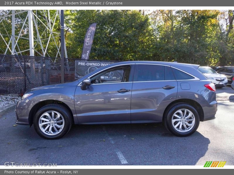 Modern Steel Metallic / Graystone 2017 Acura RDX Technology AWD