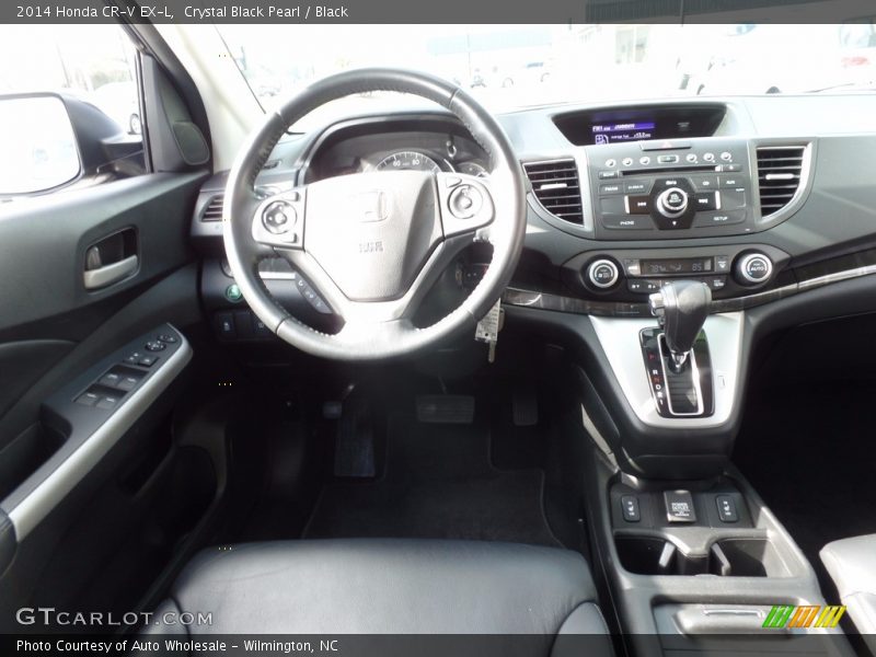Crystal Black Pearl / Black 2014 Honda CR-V EX-L