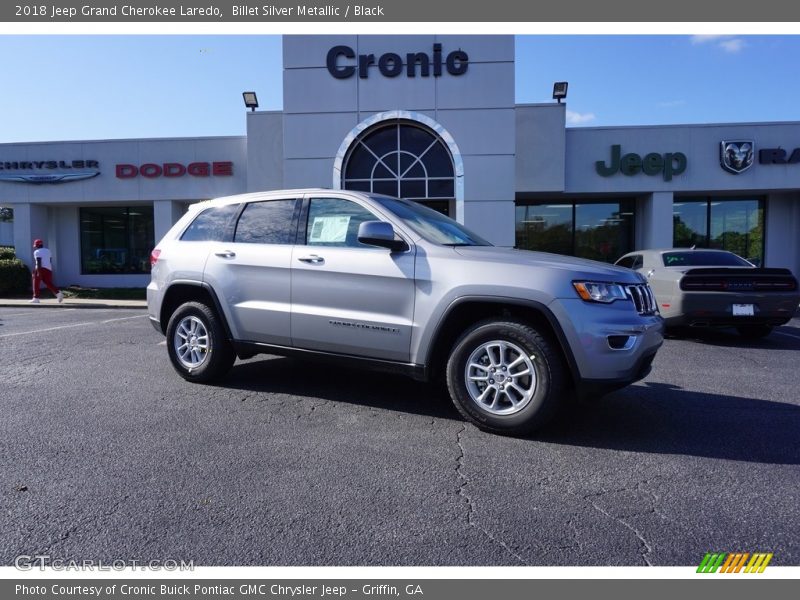 Billet Silver Metallic / Black 2018 Jeep Grand Cherokee Laredo