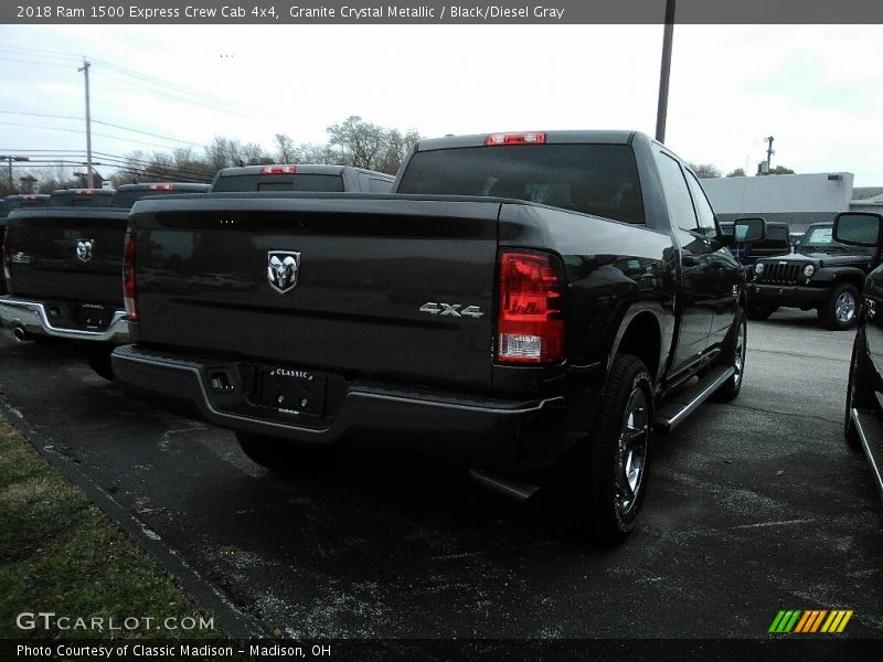 Granite Crystal Metallic / Black/Diesel Gray 2018 Ram 1500 Express Crew Cab 4x4