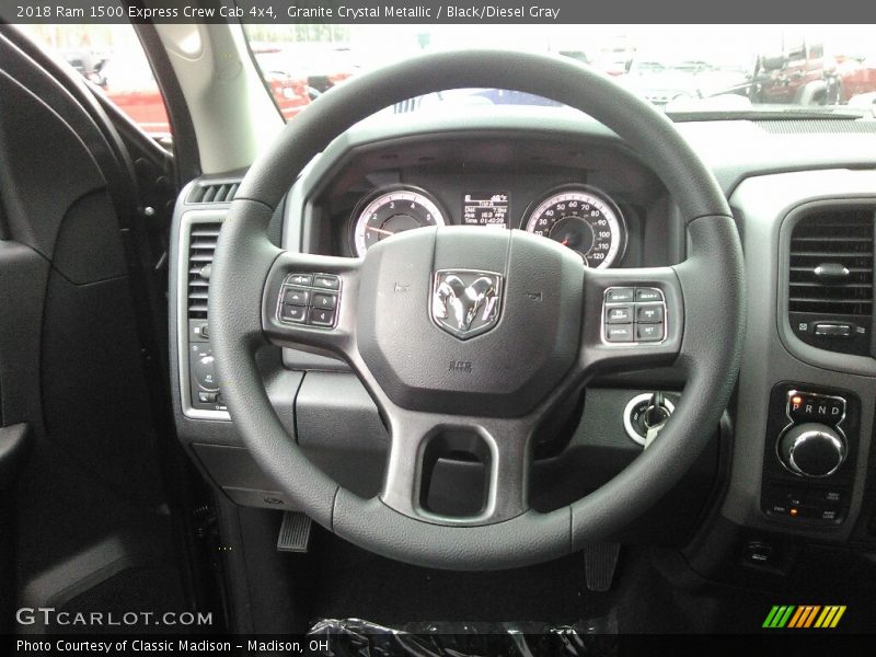 Granite Crystal Metallic / Black/Diesel Gray 2018 Ram 1500 Express Crew Cab 4x4