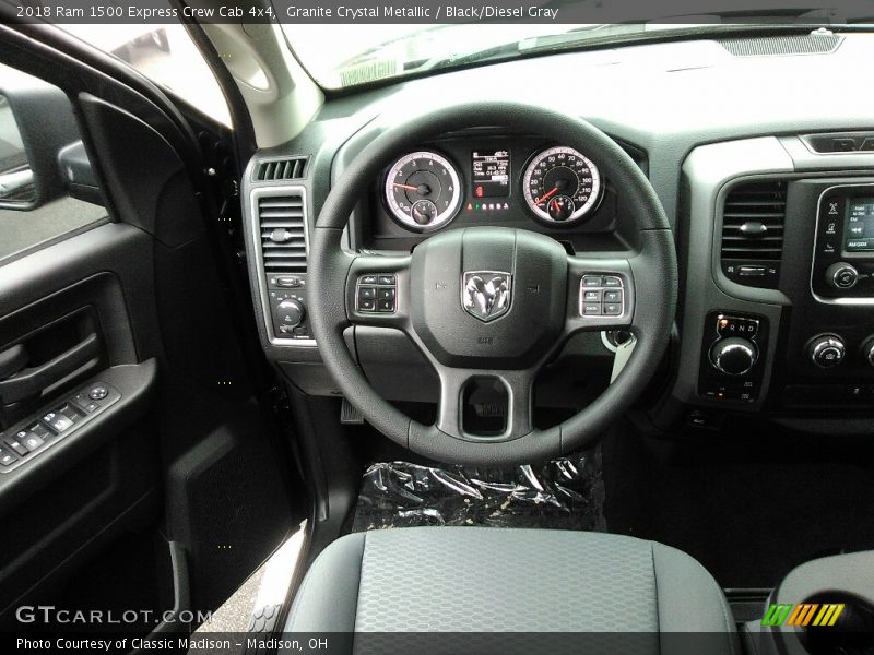 Granite Crystal Metallic / Black/Diesel Gray 2018 Ram 1500 Express Crew Cab 4x4