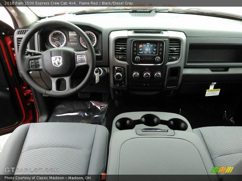 Flame Red / Black/Diesel Gray 2018 Ram 1500 Express Crew Cab 4x4