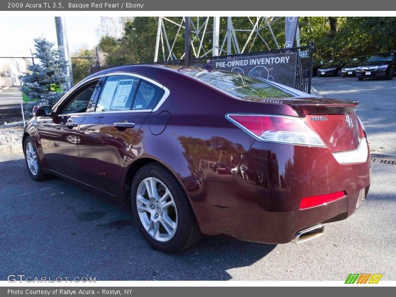 Basque Red Pearl / Ebony 2009 Acura TL 3.5