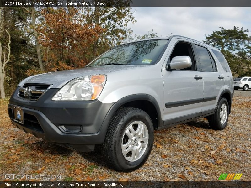 Satin Silver Metallic / Black 2004 Honda CR-V EX 4WD