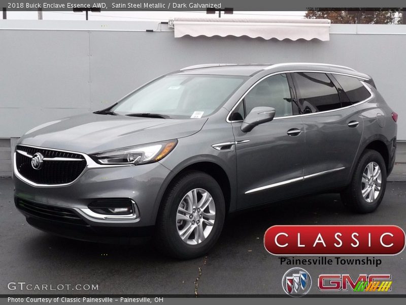 Satin Steel Metallic / Dark Galvanized 2018 Buick Enclave Essence AWD