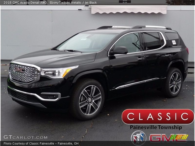 Ebony Twilight Metallic / Jet Black 2018 GMC Acadia Denali AWD