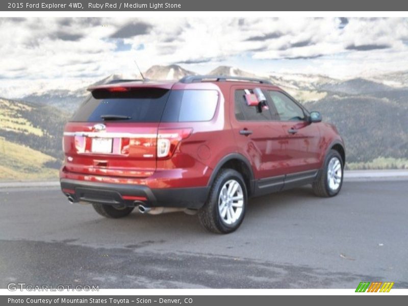 Ruby Red / Medium Light Stone 2015 Ford Explorer 4WD