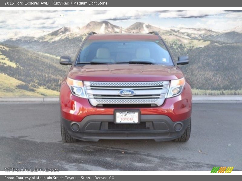 Ruby Red / Medium Light Stone 2015 Ford Explorer 4WD