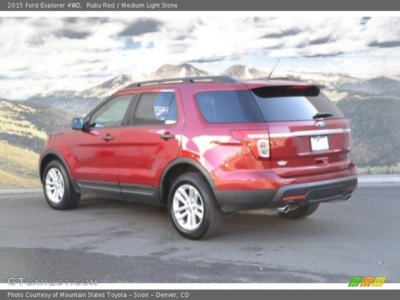Ruby Red / Medium Light Stone 2015 Ford Explorer 4WD