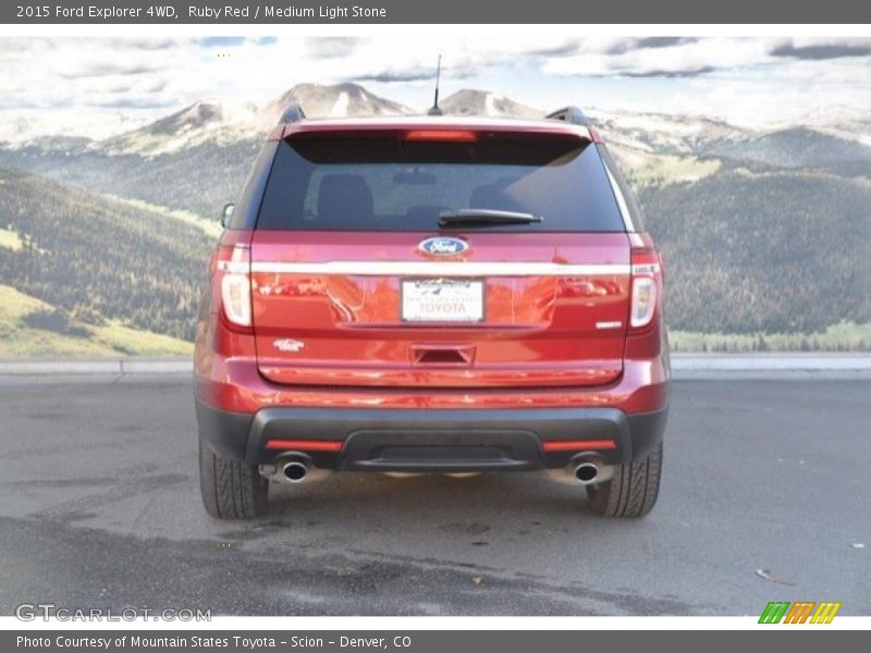 Ruby Red / Medium Light Stone 2015 Ford Explorer 4WD