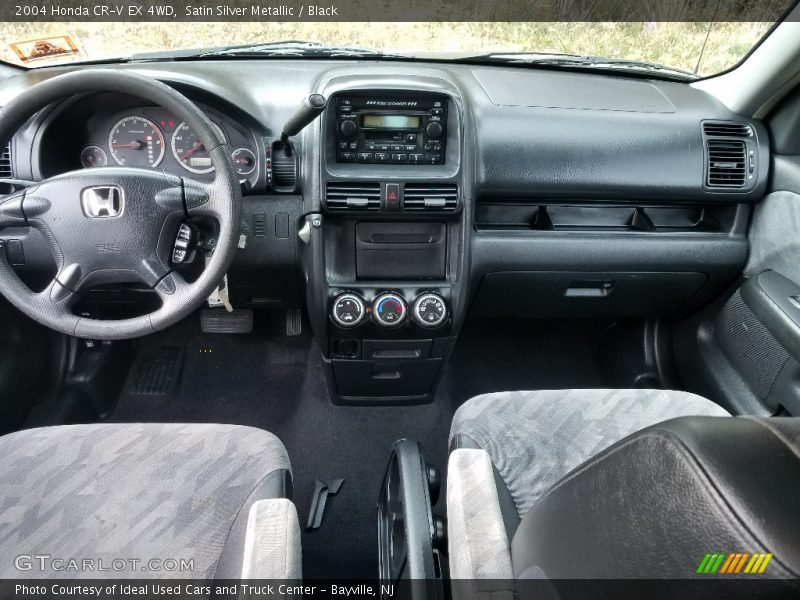 Satin Silver Metallic / Black 2004 Honda CR-V EX 4WD
