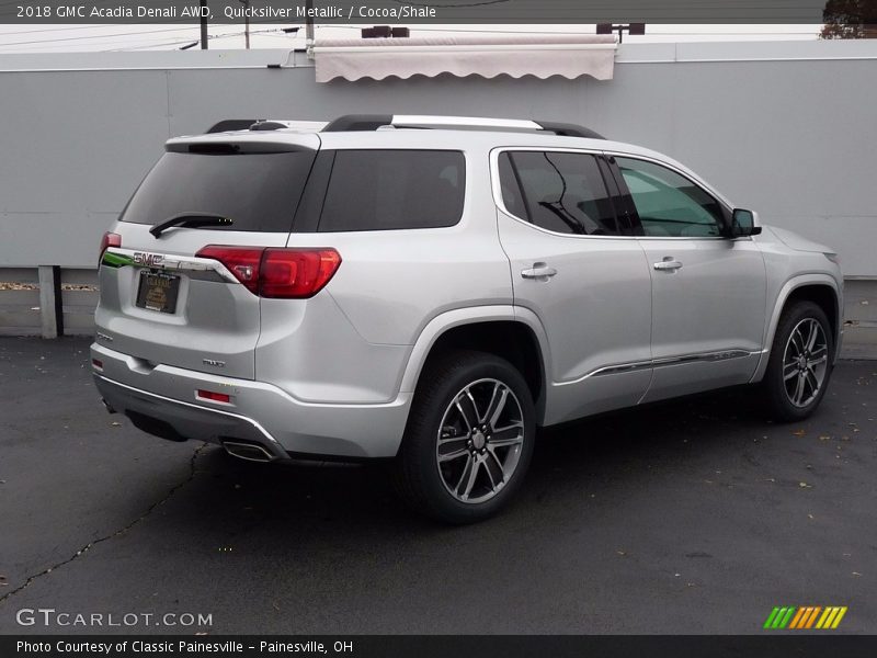 Quicksilver Metallic / Cocoa/Shale 2018 GMC Acadia Denali AWD