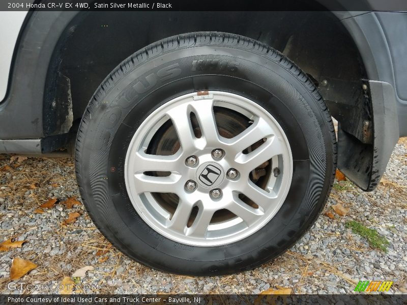 Satin Silver Metallic / Black 2004 Honda CR-V EX 4WD