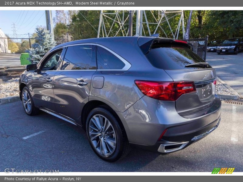 Modern Steel Metallic / Graystone 2017 Acura MDX Technology SH-AWD