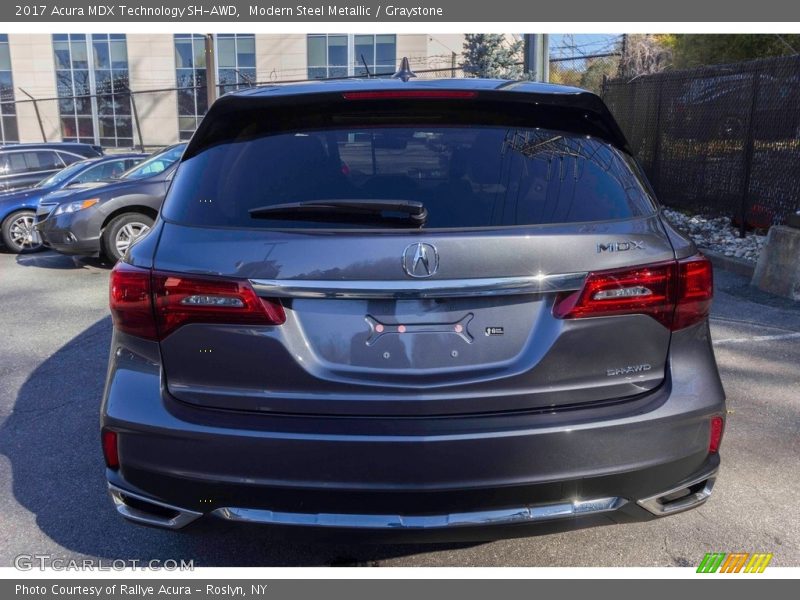 Modern Steel Metallic / Graystone 2017 Acura MDX Technology SH-AWD