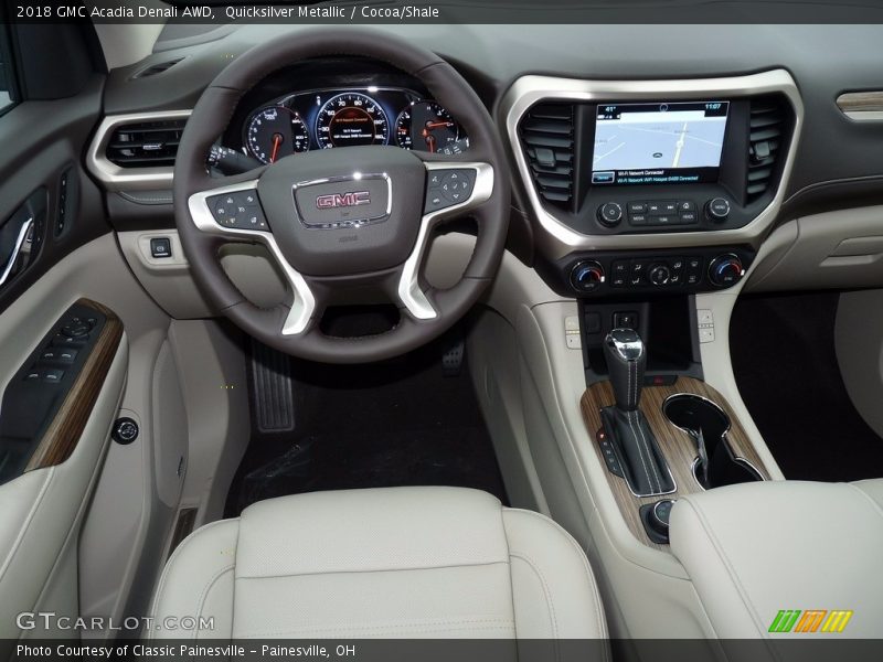 Quicksilver Metallic / Cocoa/Shale 2018 GMC Acadia Denali AWD