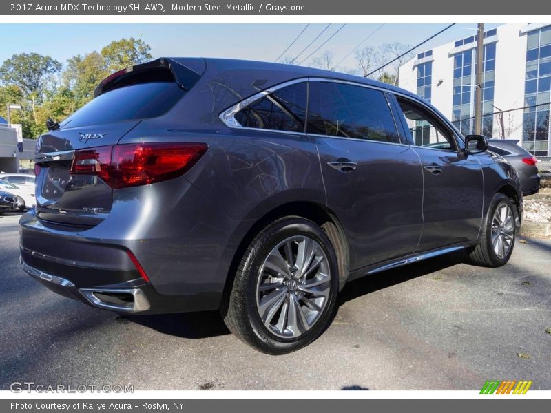 Modern Steel Metallic / Graystone 2017 Acura MDX Technology SH-AWD