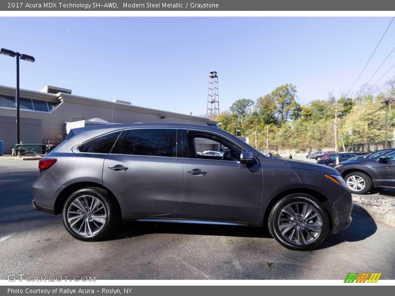 Modern Steel Metallic / Graystone 2017 Acura MDX Technology SH-AWD