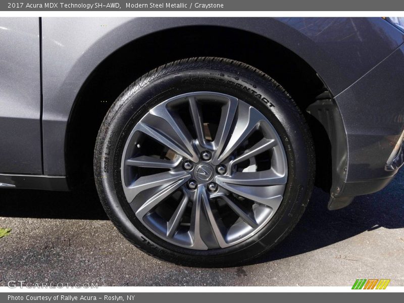 Modern Steel Metallic / Graystone 2017 Acura MDX Technology SH-AWD