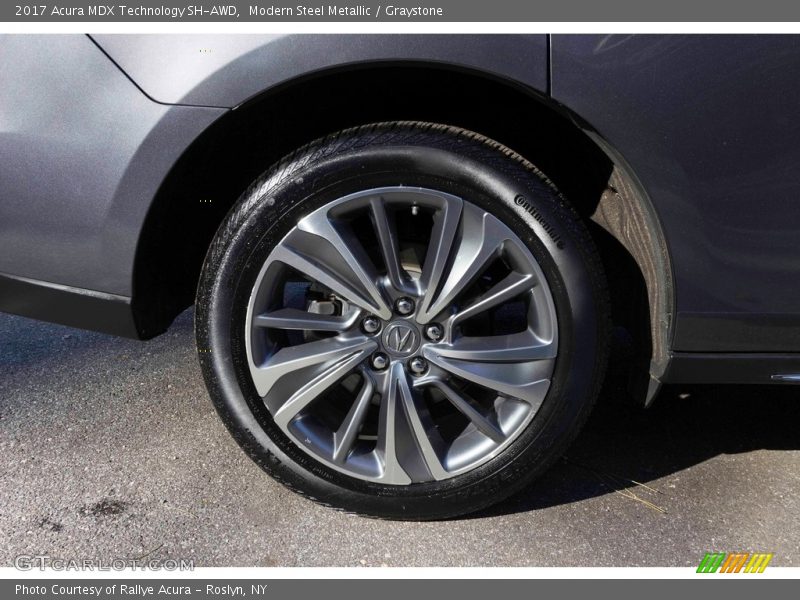 Modern Steel Metallic / Graystone 2017 Acura MDX Technology SH-AWD