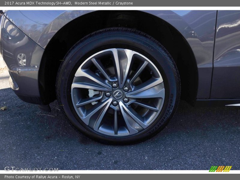 Modern Steel Metallic / Graystone 2017 Acura MDX Technology SH-AWD