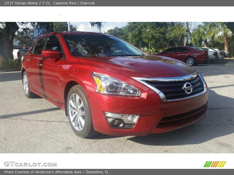 Cayenne Red / Charcoal 2015 Nissan Altima 2.5 SV