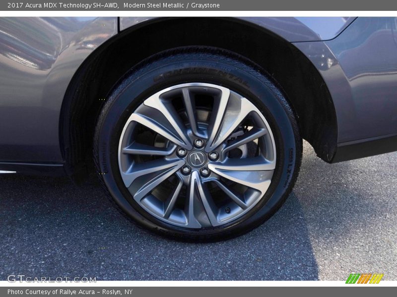 Modern Steel Metallic / Graystone 2017 Acura MDX Technology SH-AWD