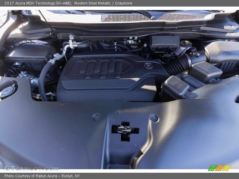 Modern Steel Metallic / Graystone 2017 Acura MDX Technology SH-AWD