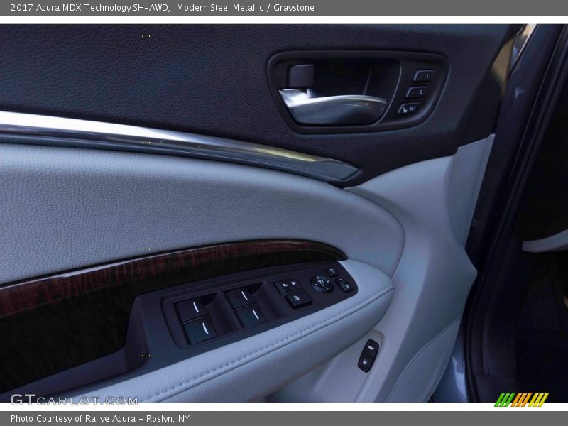 Modern Steel Metallic / Graystone 2017 Acura MDX Technology SH-AWD