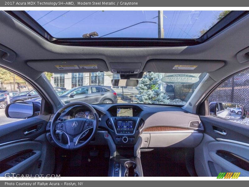 Modern Steel Metallic / Graystone 2017 Acura MDX Technology SH-AWD