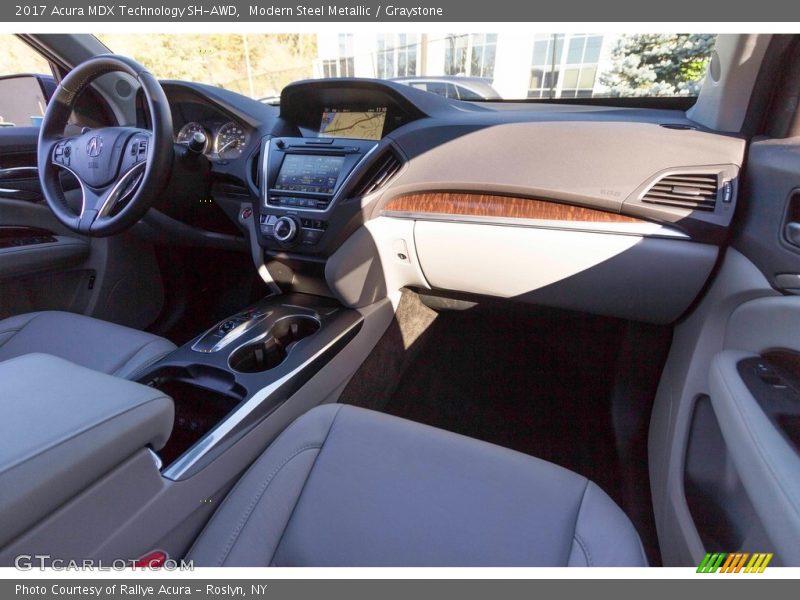 Modern Steel Metallic / Graystone 2017 Acura MDX Technology SH-AWD
