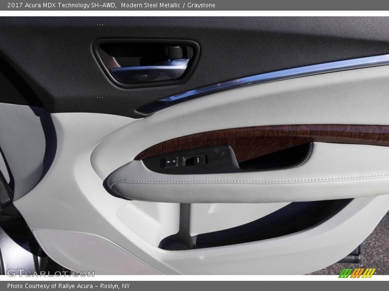 Modern Steel Metallic / Graystone 2017 Acura MDX Technology SH-AWD