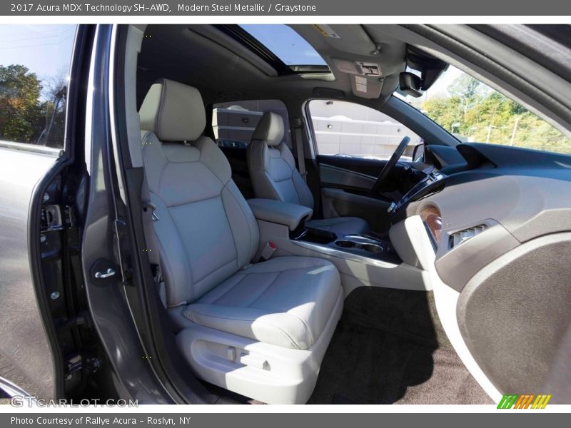 Modern Steel Metallic / Graystone 2017 Acura MDX Technology SH-AWD