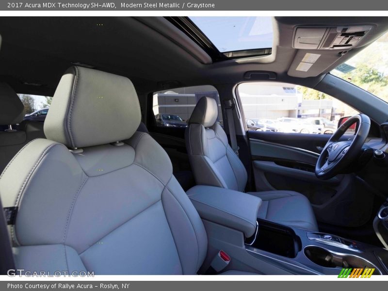 Modern Steel Metallic / Graystone 2017 Acura MDX Technology SH-AWD